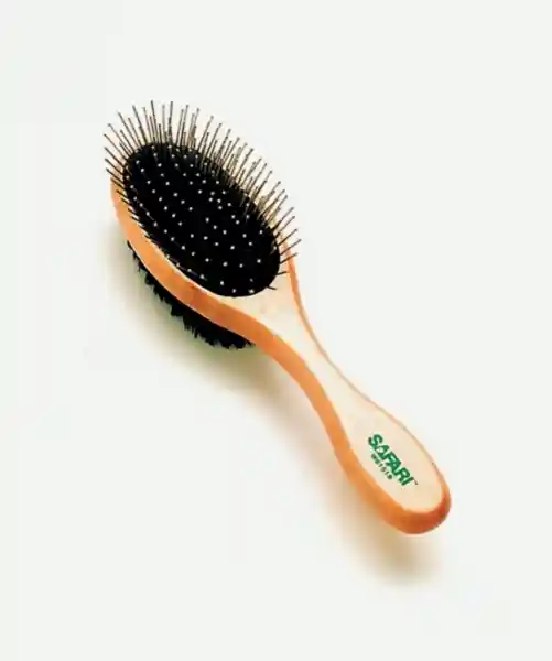 Plastic Pin And Bristle Combo Brush Comb - Med - 8.5" L X 2.0625" W