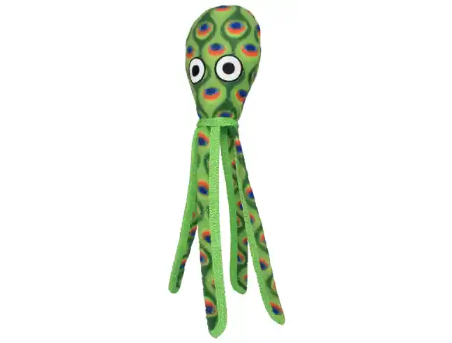 Sea Creatures Green Squid Dog Toy M