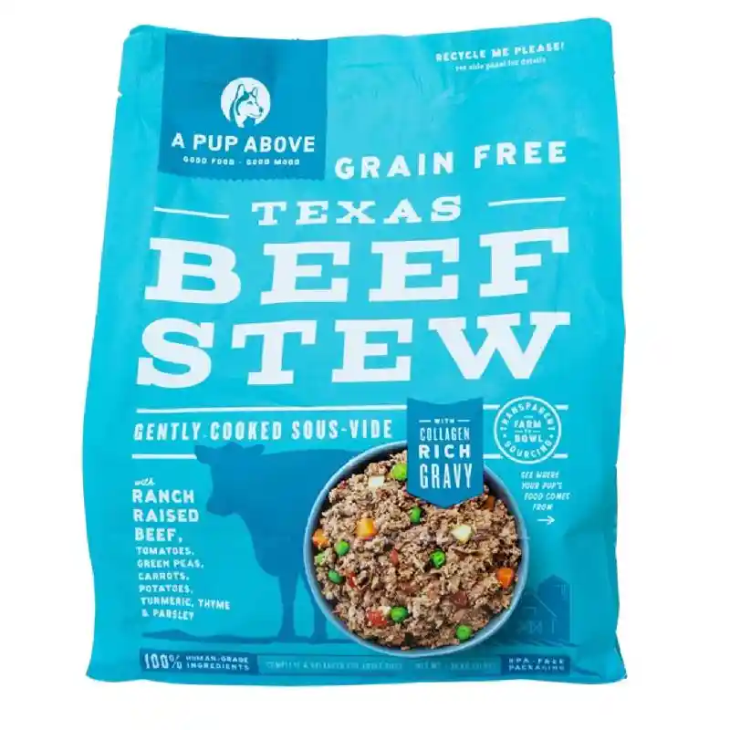 A Pup Above Texas Beef Stew Grain-free Gently Cooked Dog Food 1-lb