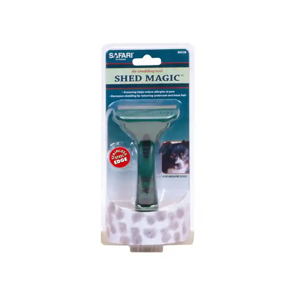 Shed Magic De Shedding Tool For Dogs With Med to Long Hair Med 6.25 L X 3.675