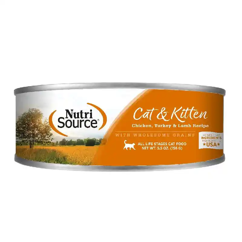 Nutrisource Chicken, Turkey & Lamb Cat Can 5.5 Oz