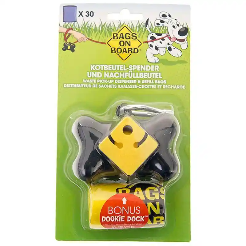 Bags On Board Bone Dispenser 30 Bag Black