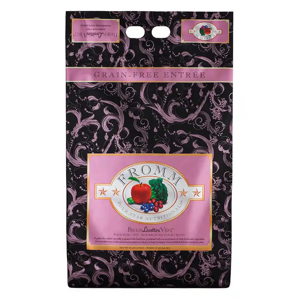 Fromm Four-star Nutritionals Beef Livattini Veg Dry Cat Food 4-lb