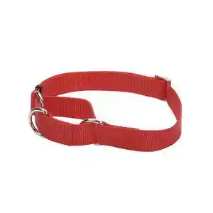 Martingale Adjustable Dog Collar - Red Lrg 1" X 17" 24"