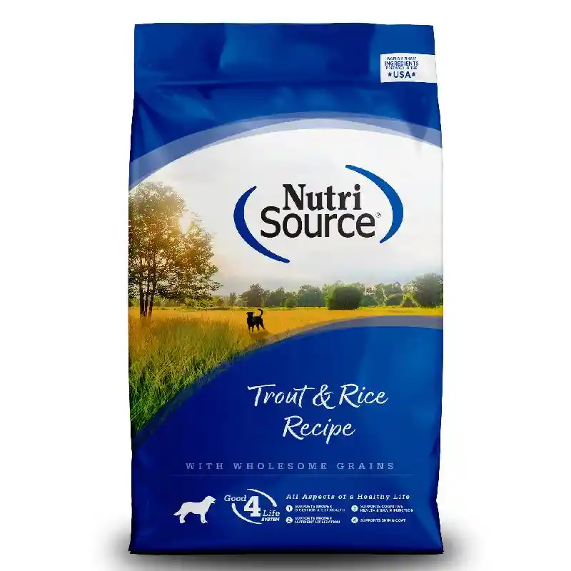 Nutrisource Dog Trout & Rice 26 Lb