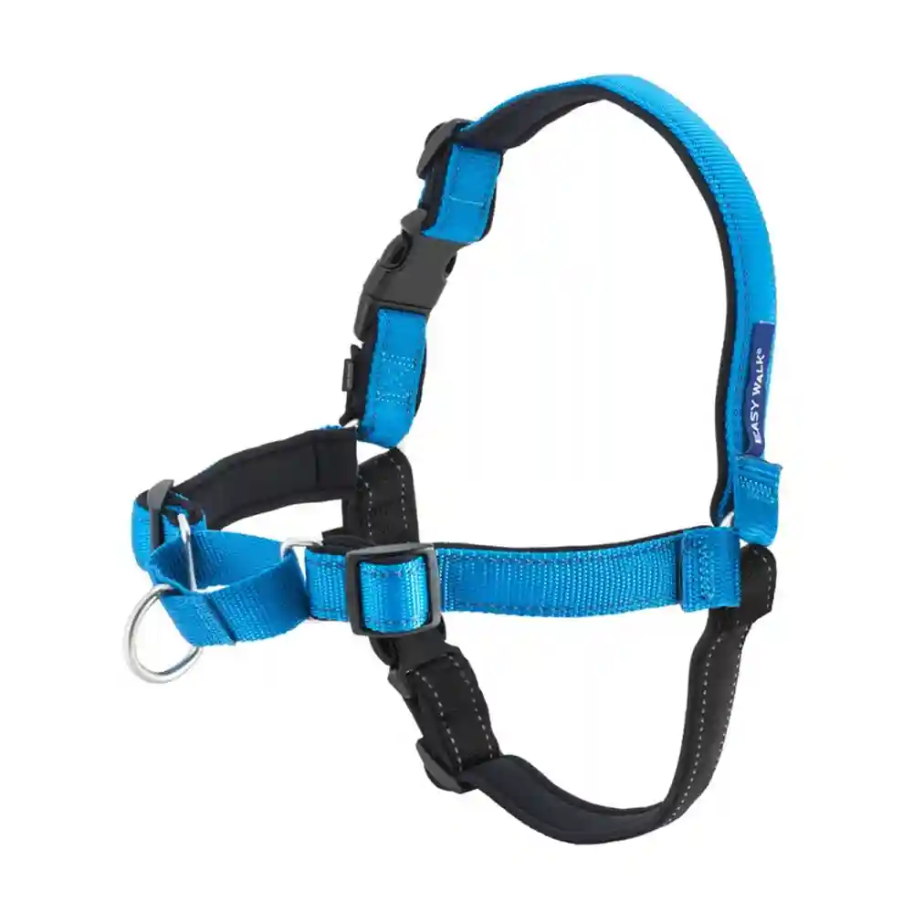 Deluxe Easy Walk No Pull Harness Medium Ocean Blue