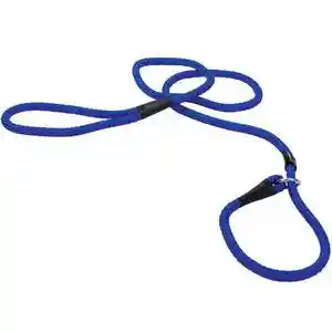 Rope Slip Leash - Blue 1/2" X 06'