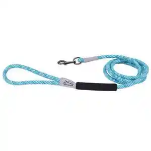 Brights Reflective Braided Rope Snap Leash - Ocean 3/8" X 6'