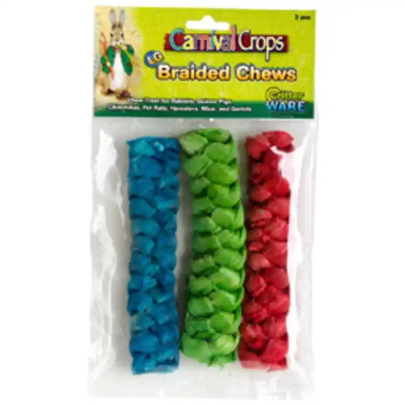 Braided Chew Lg 3 ct