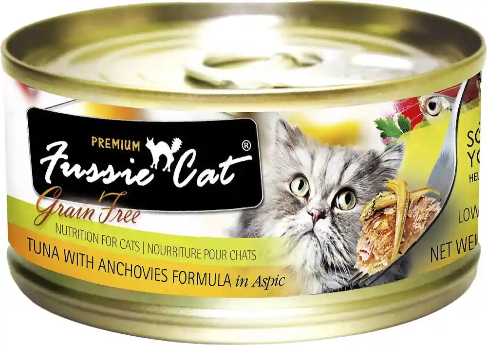 Fussie Cat Tuna w/Anchovies 2.8-oz
