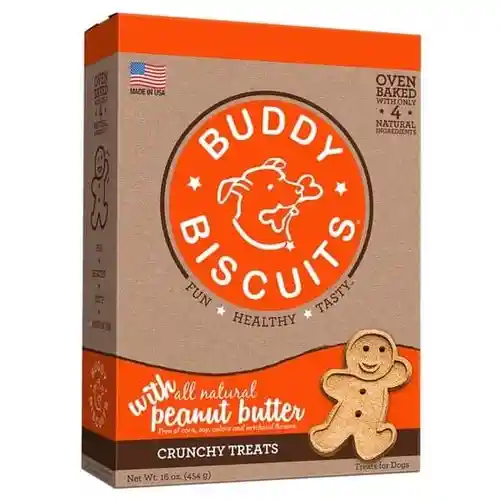Buddy Biscuits Oven Baked Peanut Butter Dog Treats 16-oz