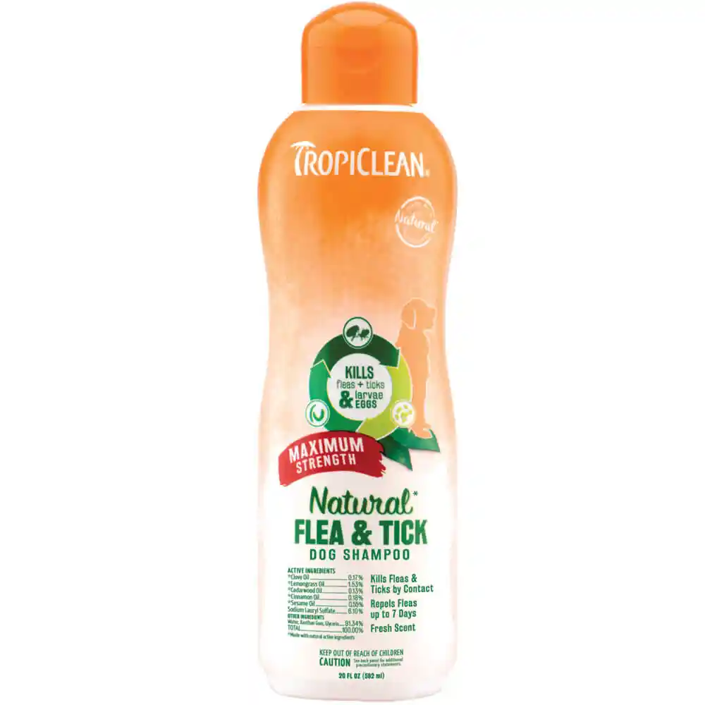 Tropiclean Max Strength F&T Shampoo 20z