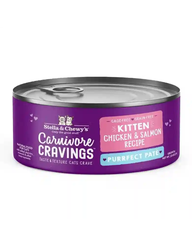 Stella & Chewy Kitten Purrfect Pate Ckn & Slmn 2.8-oz