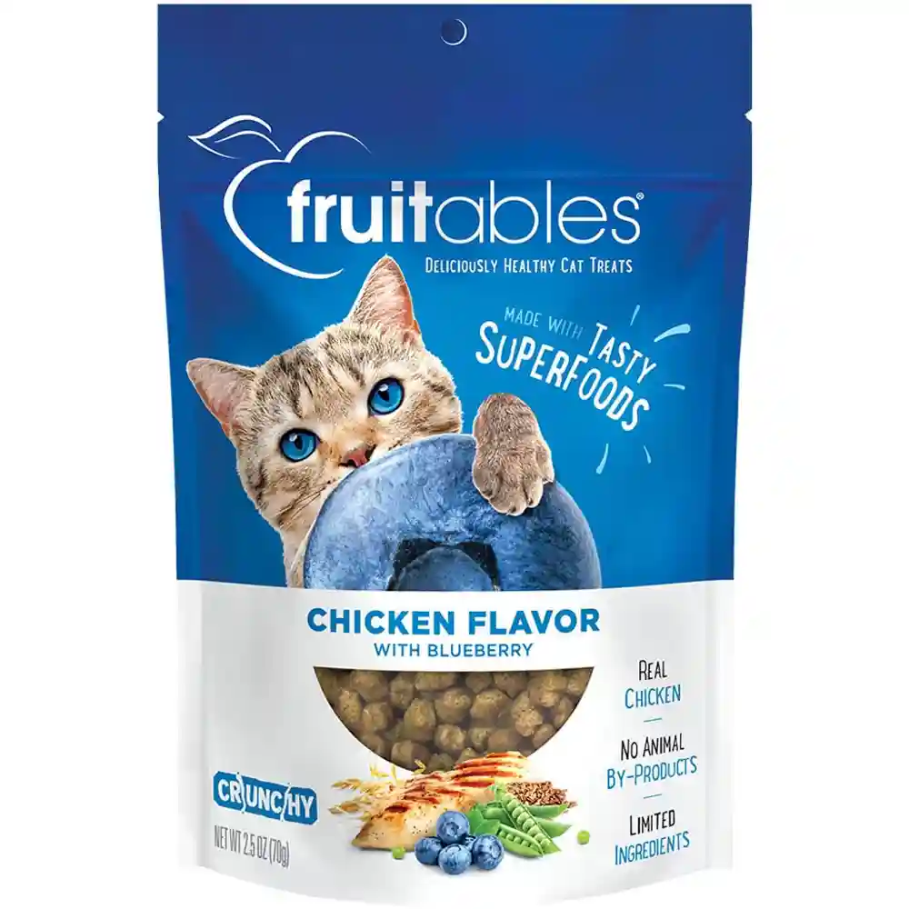 Fruitables Cat Treats Chicken & Blueberry 2.5-oz