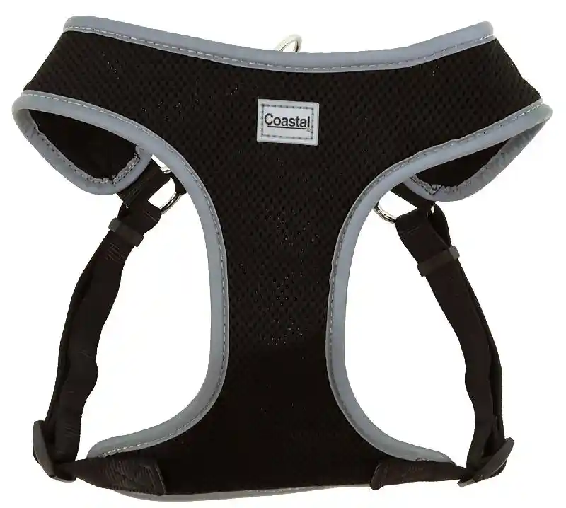 Comfort Soft Reflective Wrap Adjustable Dog - Black Med 3/4" X 20" 29"
