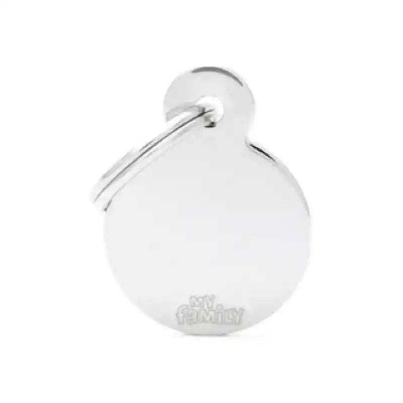BASIC CHROME TAG CIRC SM
