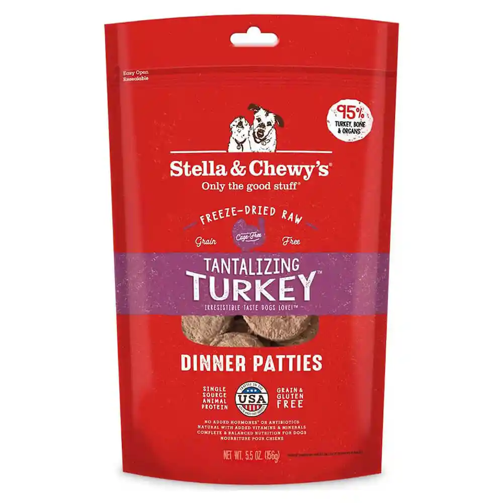 Stella & Chewy's Dog Fd Turkey Patties 5.5 Oz