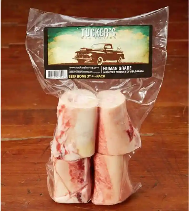 TUCKERS BEEF BONES 4PK 3"