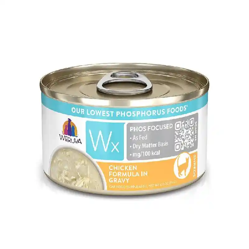 Weruva Cat Wx Lowphos Gf Chk Gravy Shred Can 3-oz
