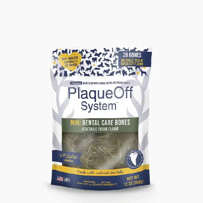PlaqueOff Dental Bones Mini Veg 20-ct