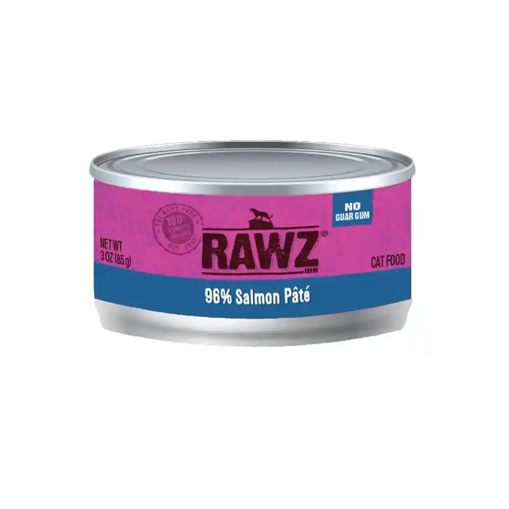 Rawz Cat Gf 96% Slmn Pate Can 3-oz