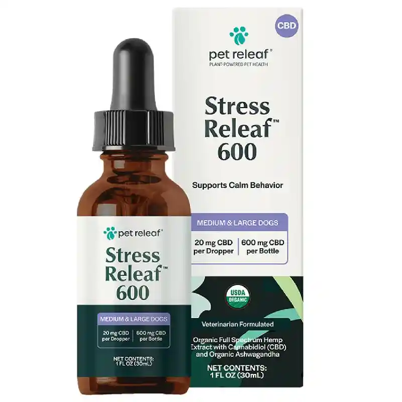 Pet Releaf 600 mg Stress Releaf Hemp Oil 1 oz