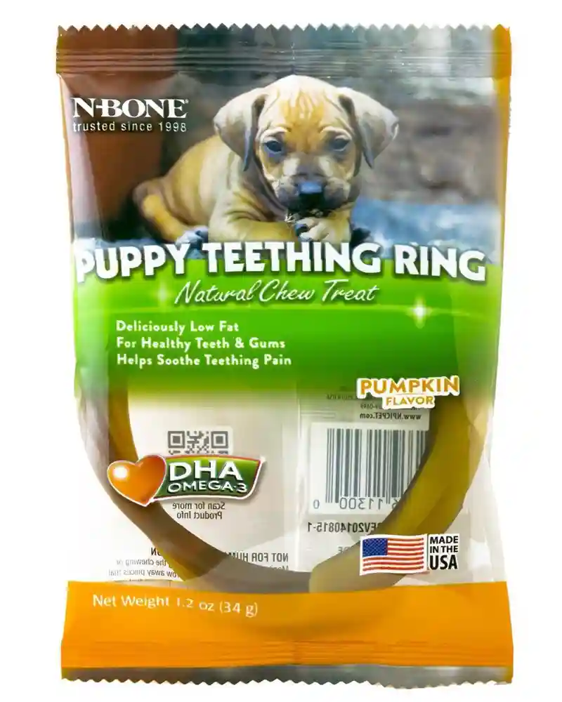 NBONE Puppy Teething Ring Pumpkin 1 pk