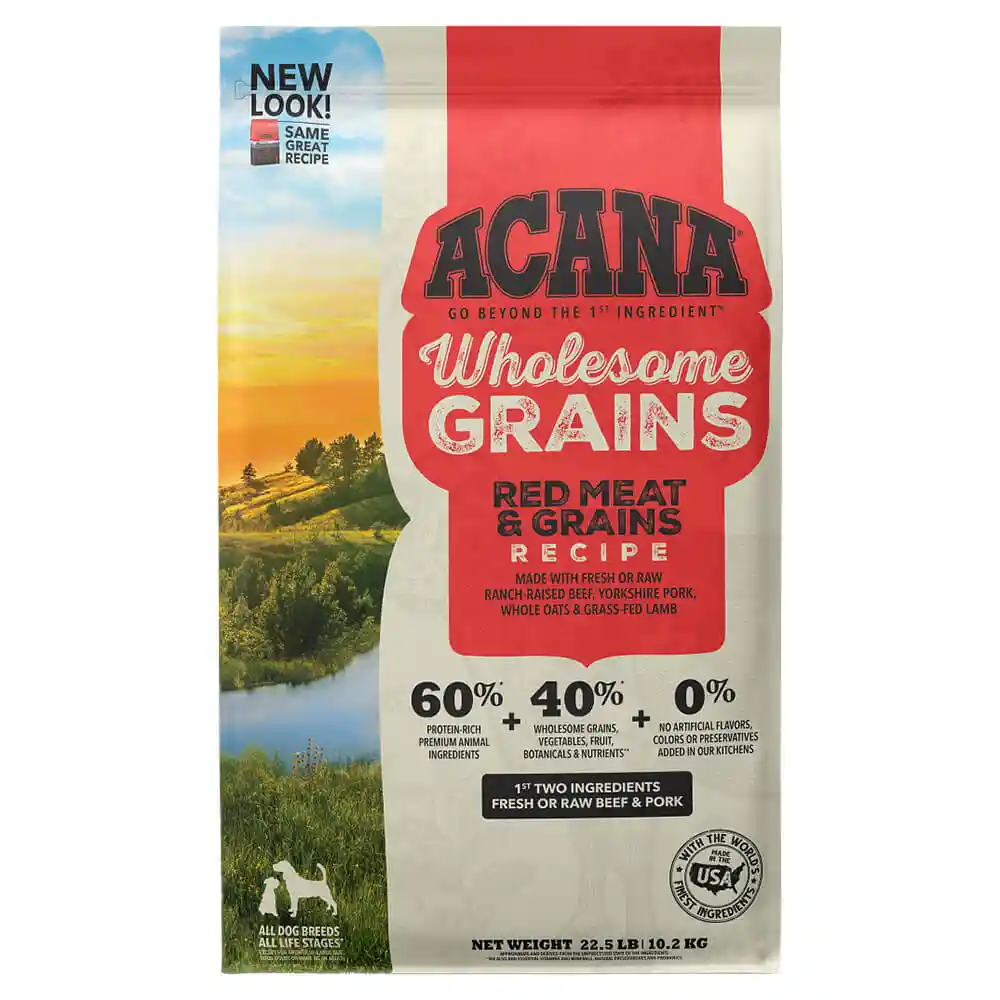 Acana Wholesome Grains Red Meat & Grains Dry Dog Food 22.5-lb
