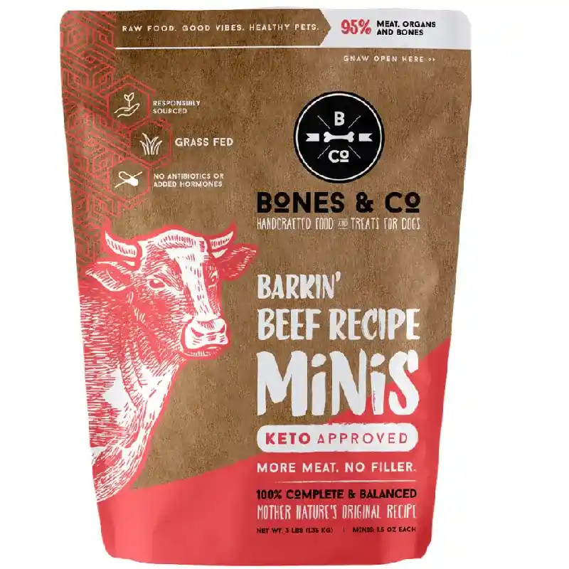 Bones And Co Dog Frozen Mini Beef 3 Lb