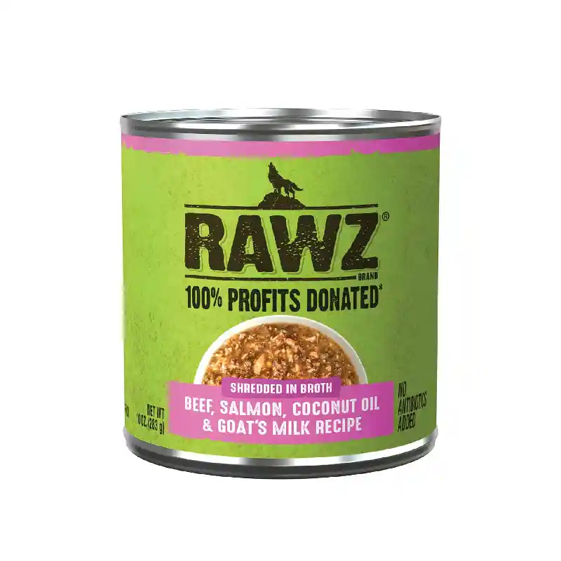 Rawz Dog Shredded Beef, Salmon & Goat's Milk 10oz