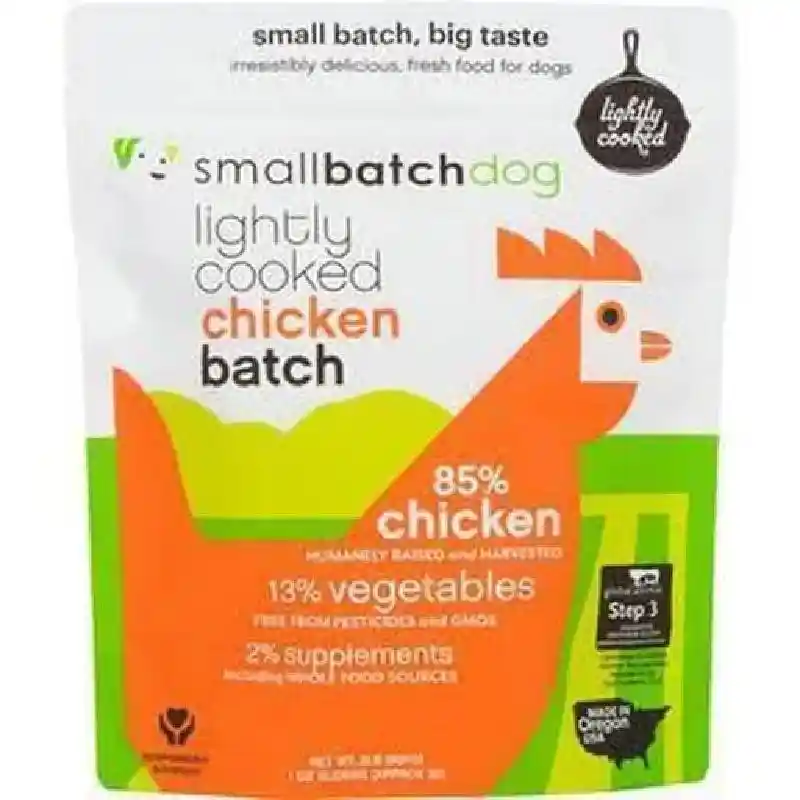 Small Batch Dog Lightly Cooked Chicken Sliders 2 Lbs