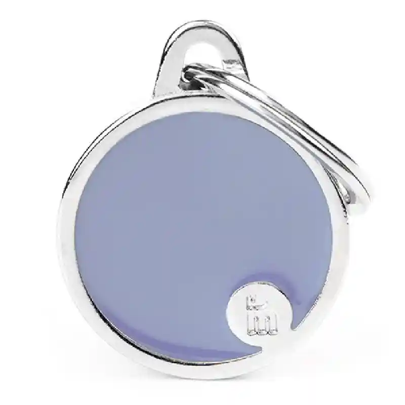 Small Circle Lilac Pet Tag