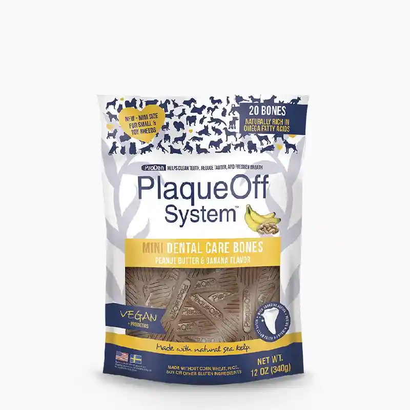 PlaqueOff Dental Bones Mini PB/BN 20-ct