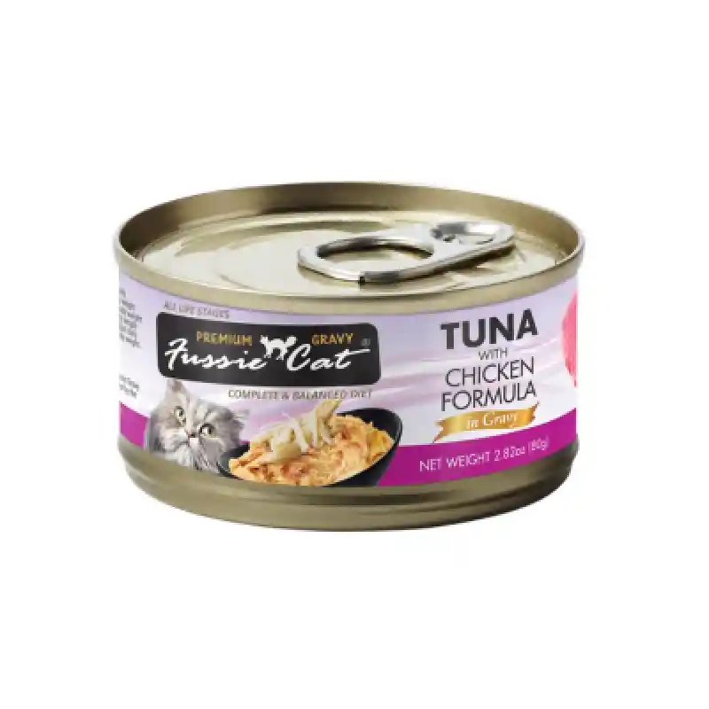 Fussie Cat Tuna/Ckn Gravy 2.82-oz