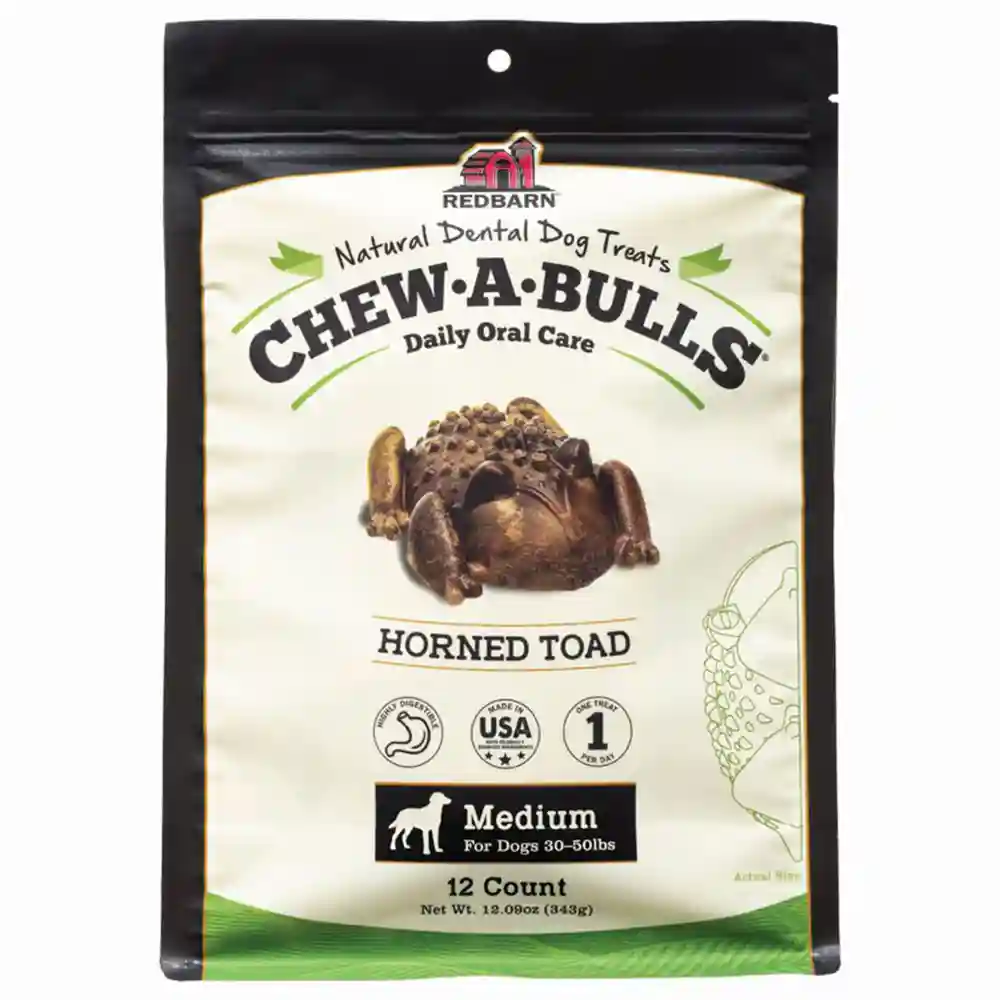 Chew-a-bulls Toad - Med 12pk
