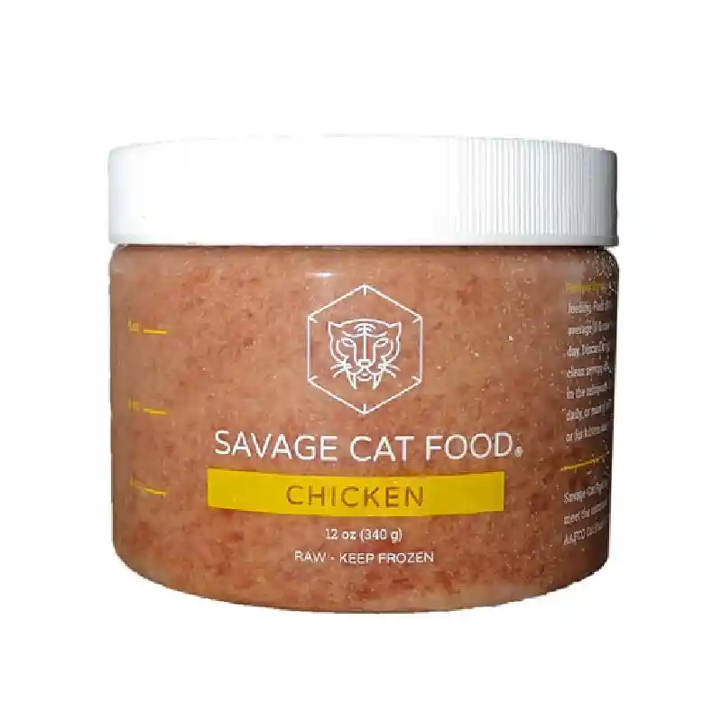 Savage Cat Ckn Tub SM 12-oz