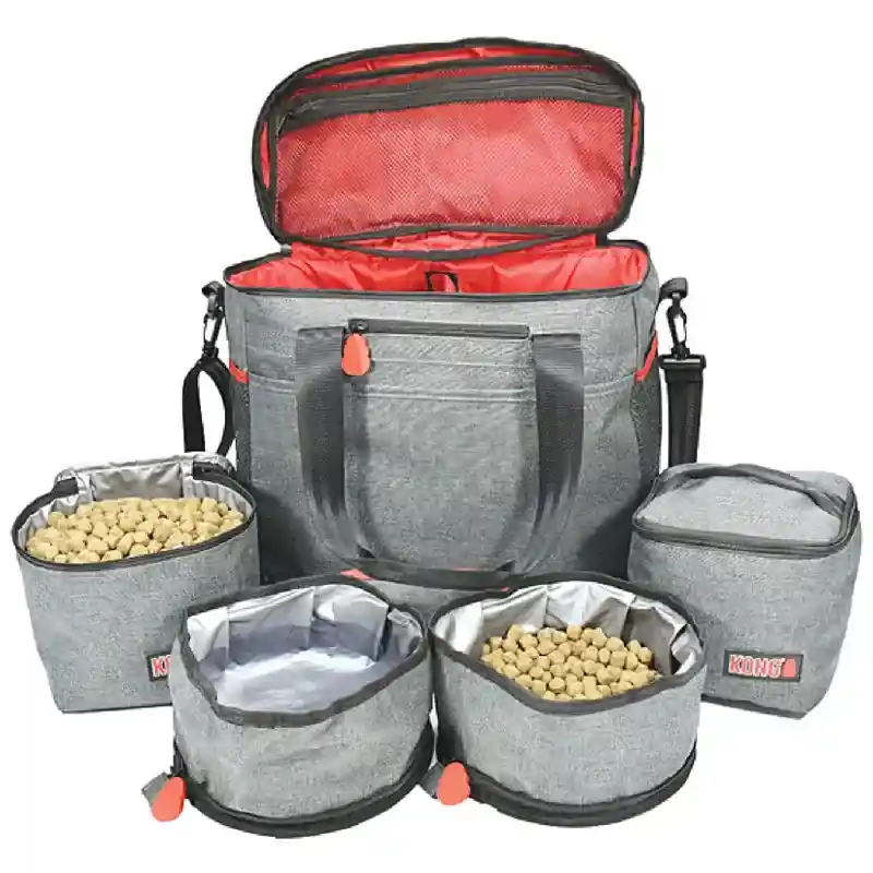 Mag Kong Trvl Bag Gry/red 5pc