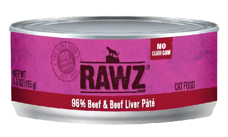 Rawz Cat 96% Beef/Beef Liver Pate 3oz
