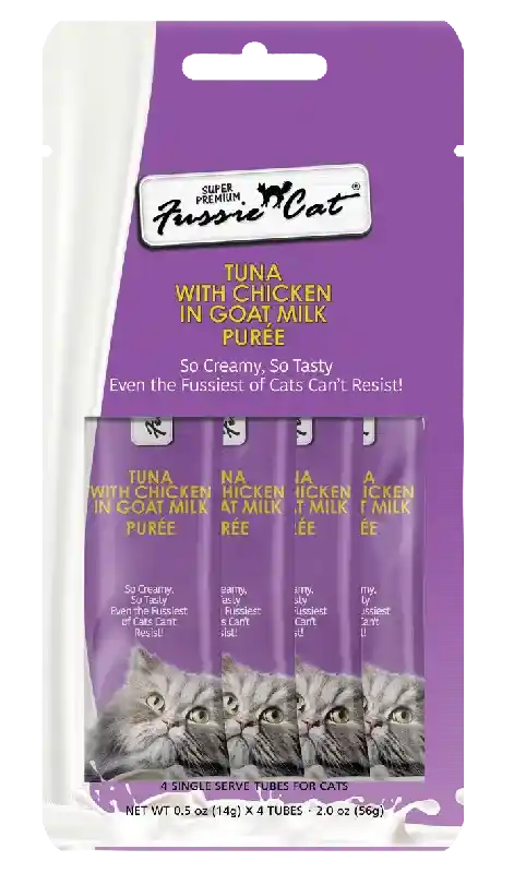 FC Puree Tuna/Chicken Goat Mlk 4 pk