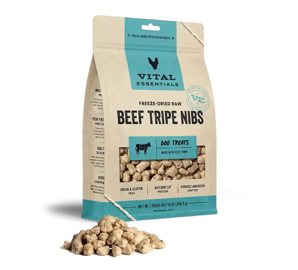 FD Beef Tripe Nibs Dog Treat - 14 oz