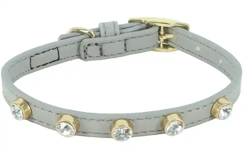 Jeweled Collar Grey - Xsml