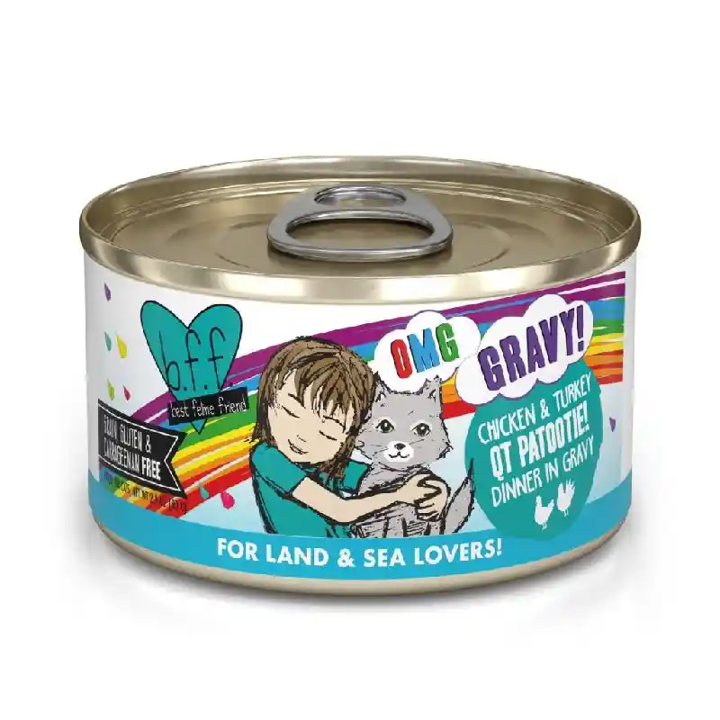 Bff Omg Can Chicken & Turkey Qt Patootie 2.8-oz