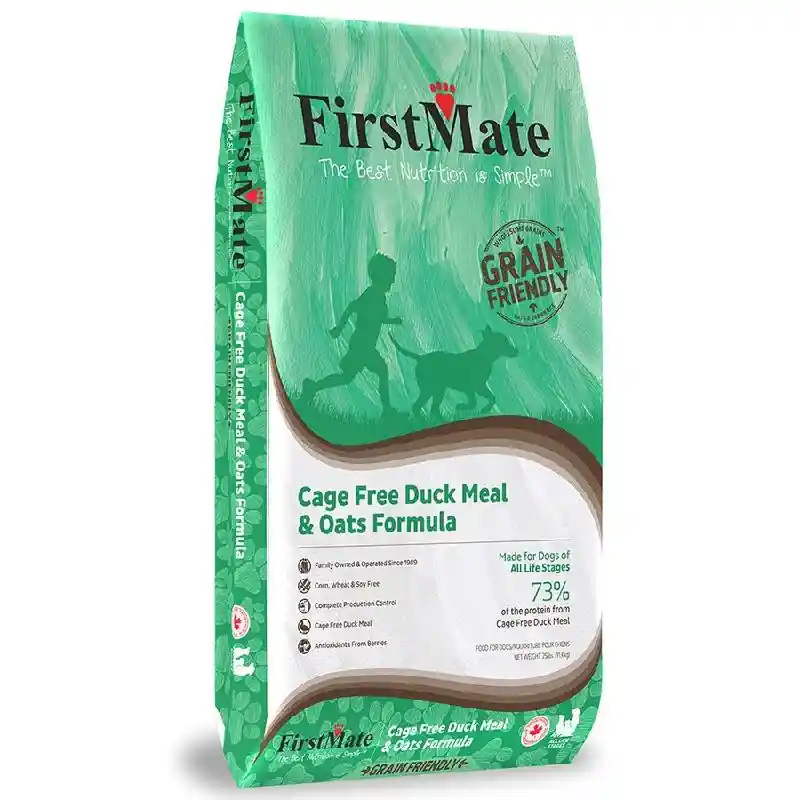 Firstmate Dog Gfriendly Cage Free Duck & Oats 25-lb