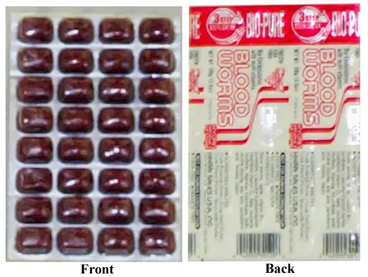 Frozen Bloodworm Cube 3.5 Oz