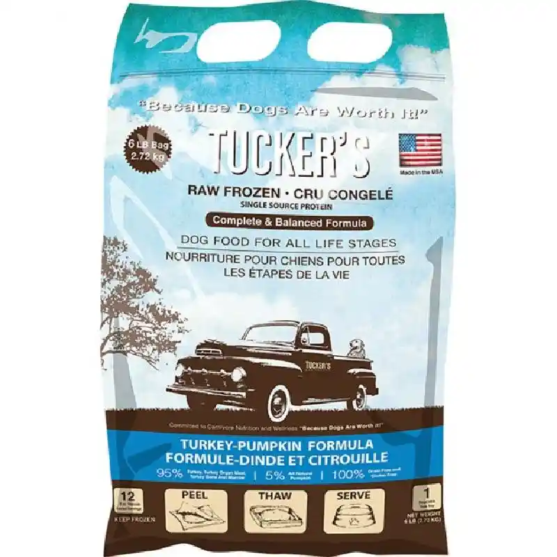 Tucker's Trky/Ppkn Dog Frzn 6#