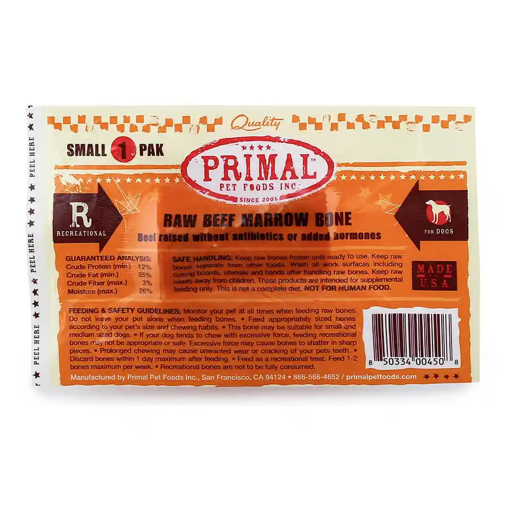 BEEF MARROW BONES 1PK SM