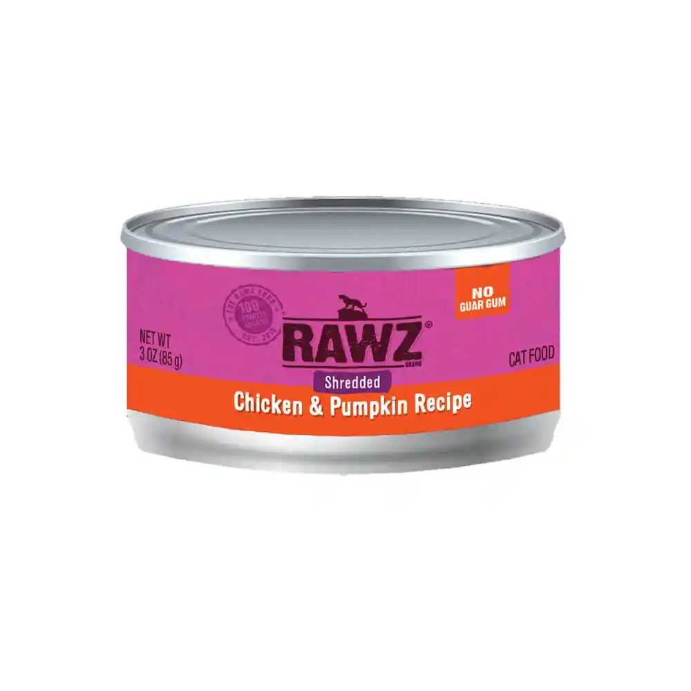 Rawz Shredded Chicken & Pumpkin Can Cat 18 / 3 Oz
