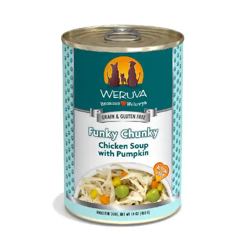 Funky Chunky Chicken Soup Canned Dog Food 14-oz