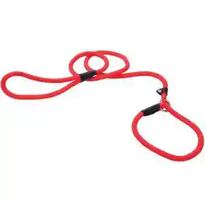 Rope Slip Leash - Red 1/2" X 06'