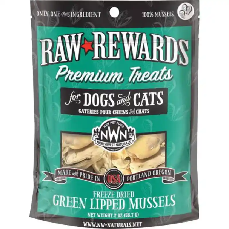 Northwest Nats Treats Fd Green Lipped Mussels 2-oz